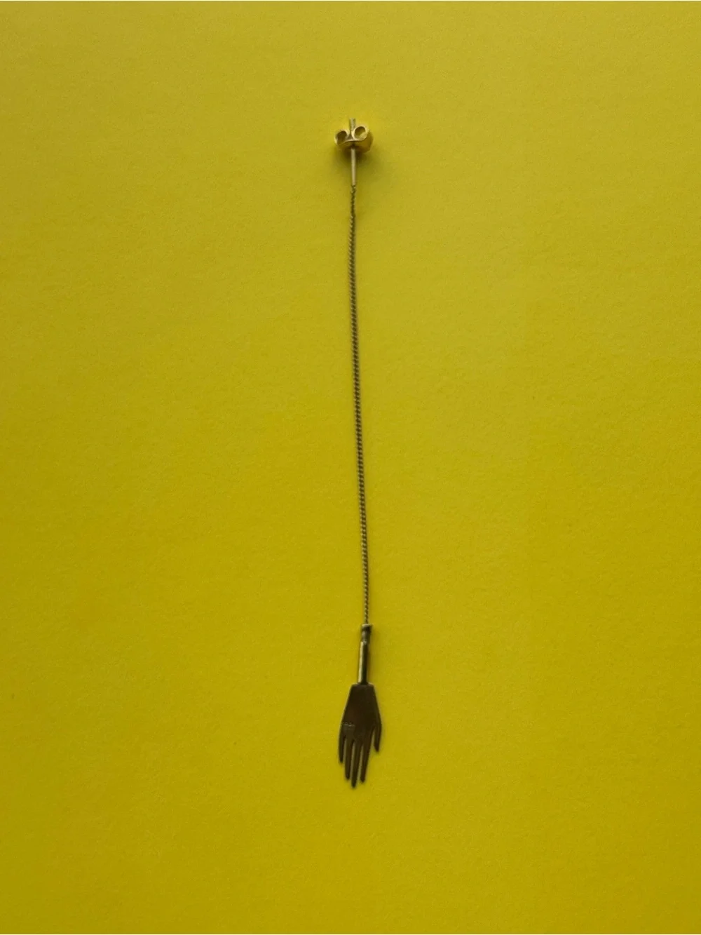Gold-plated silver earring